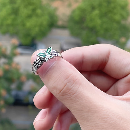 Jojo Bizarre Adventure Stone Sea and Sky Strip Xu Lun Butterfly Ring COS Ring Jewelry